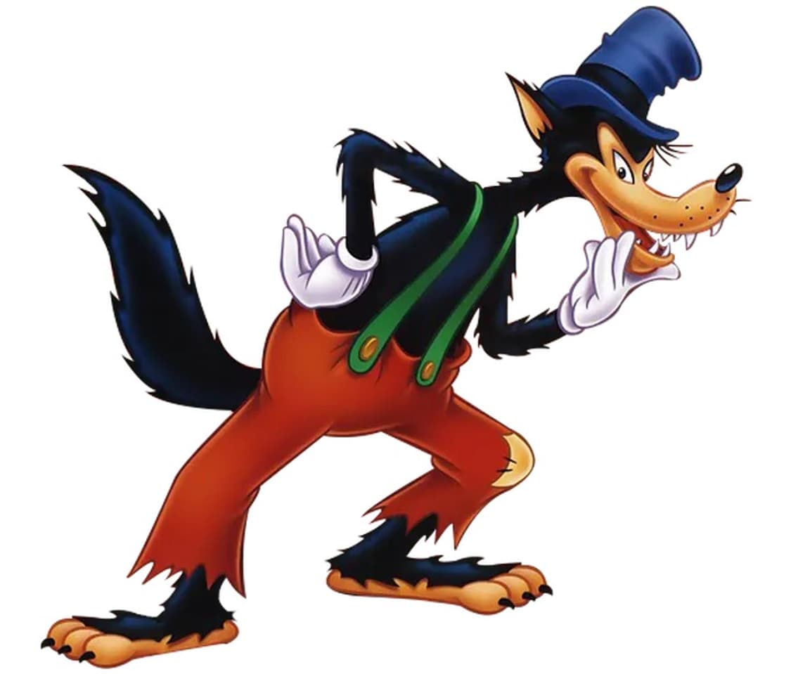 빈티지 00s 디즈니 빅배드울프 티셔츠 XL 상품이미지7