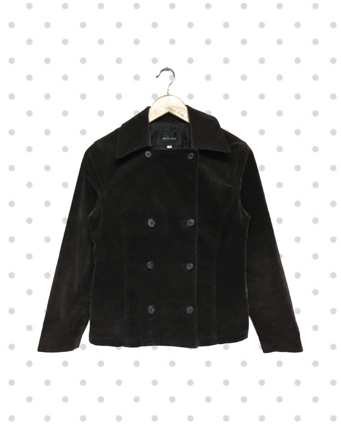 vintage velvet double jacket dark brown 상품이미지1