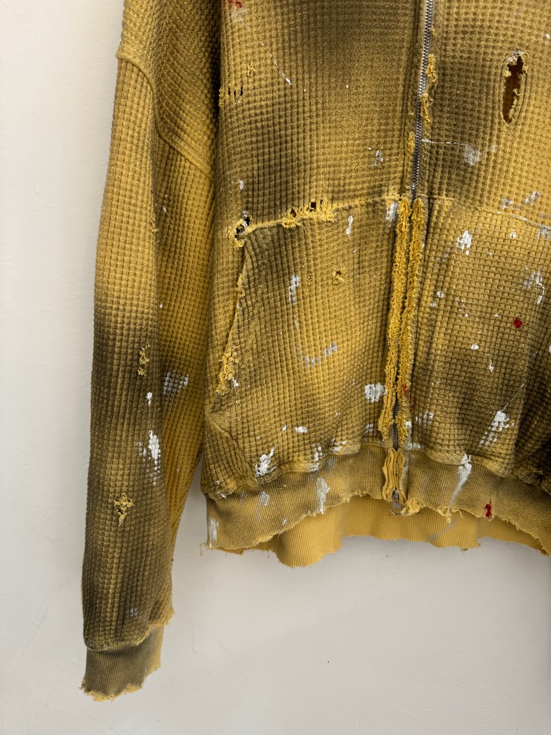 빈티지 커스텀 와플 후드집업 상품이미지4