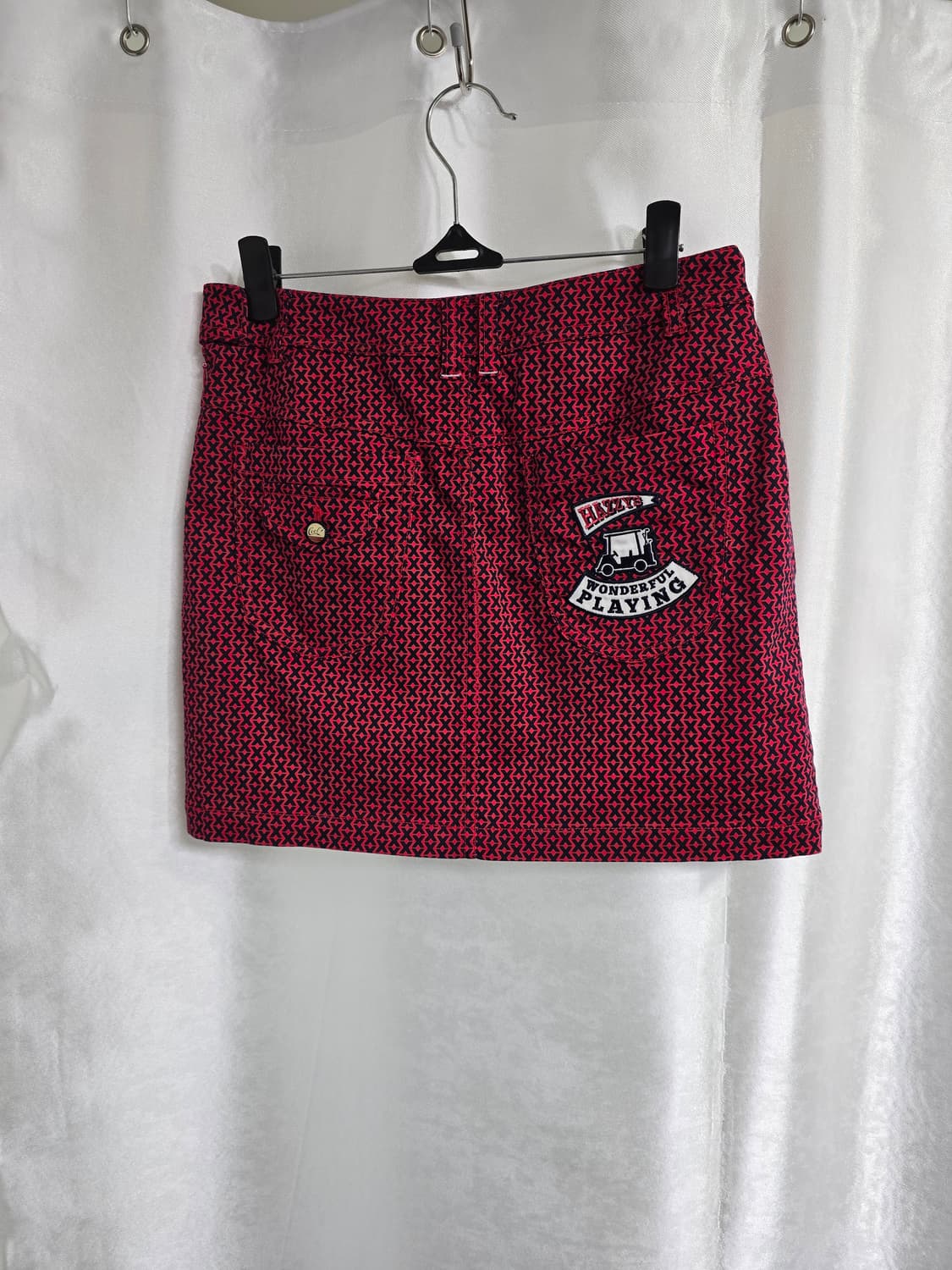 해지스 골프 레드 패턴 미니스커트 (1779) 상품이미지2
