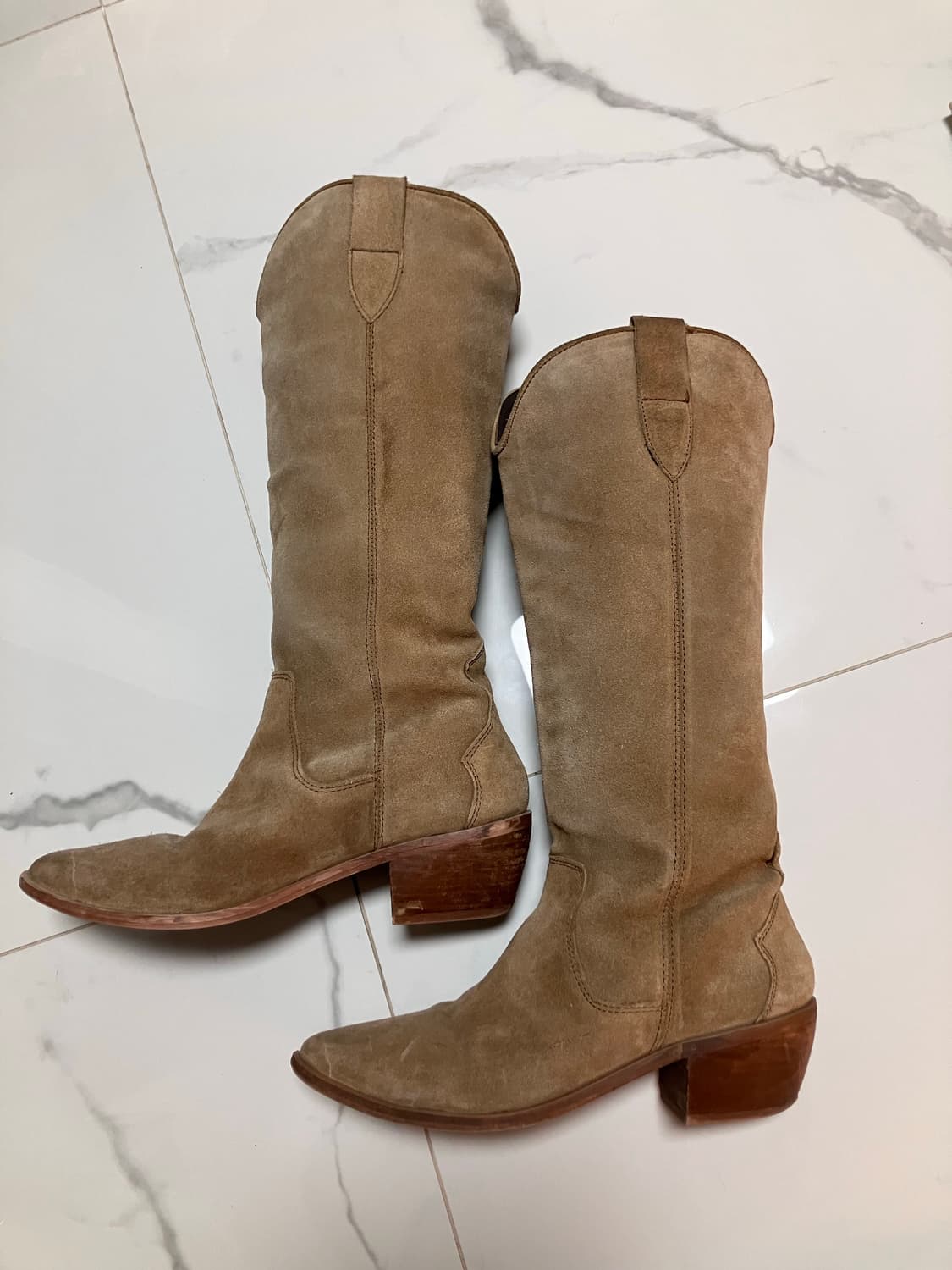 urban outfitters 스웨이드 웨스턴 카우보이 부츠 상품이미지1