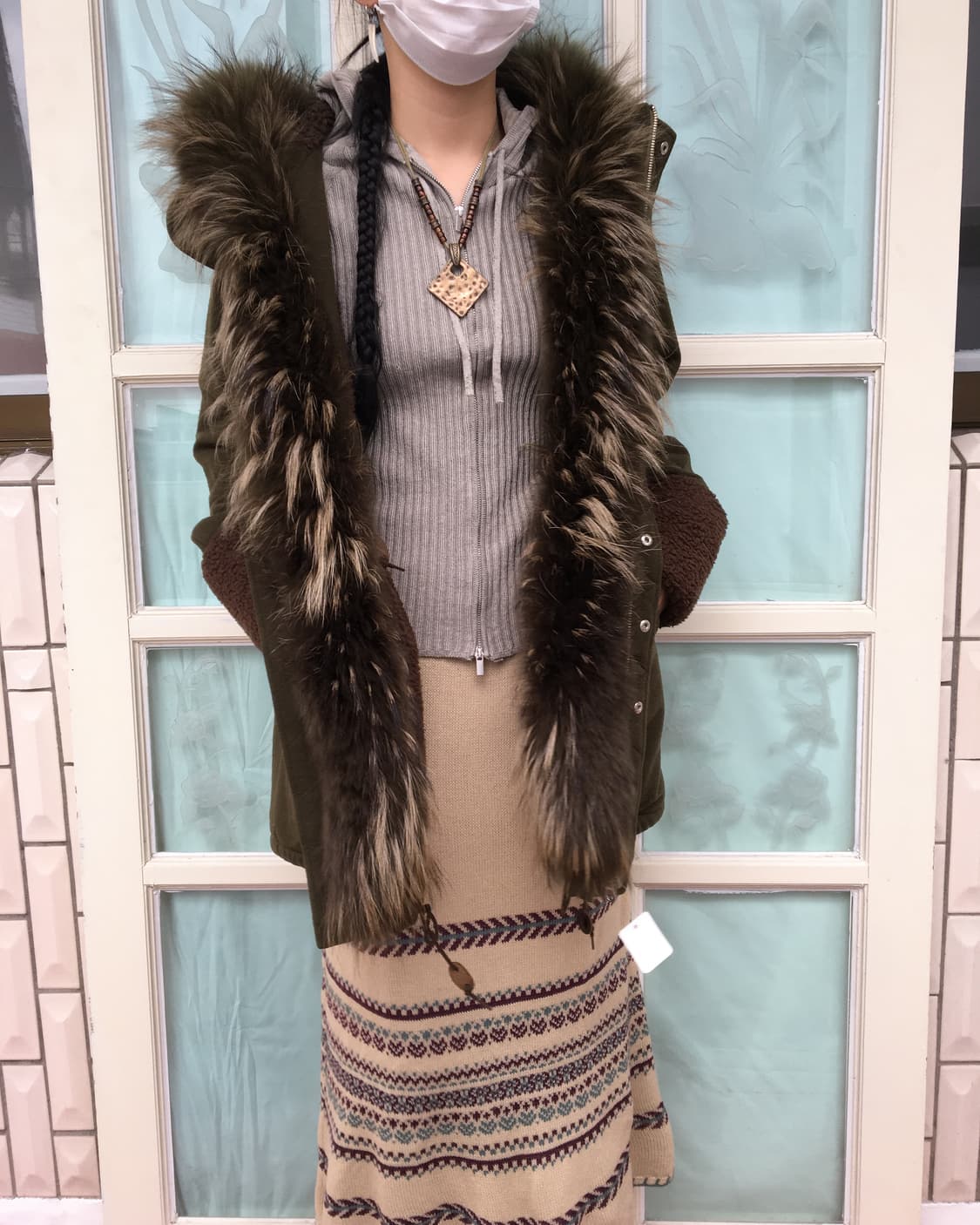 Fur point hood coat 상품이미지8