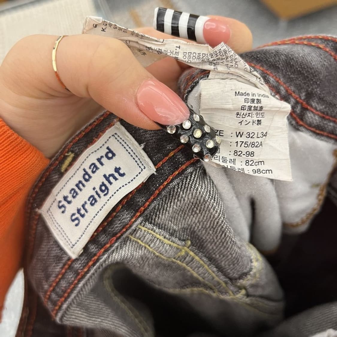 리바이스 시그니처 빈티지 데미지 워싱 데님팬츠 32인치 C10525 상품이미지6