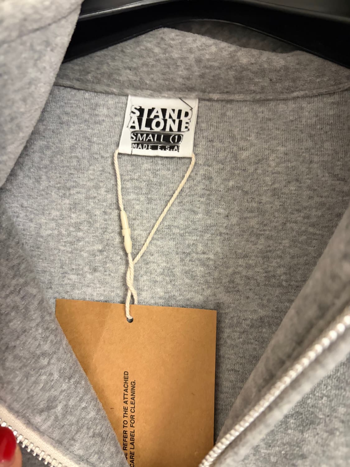 Standalone 스탠드얼론 벨벳 집업 상품이미지2