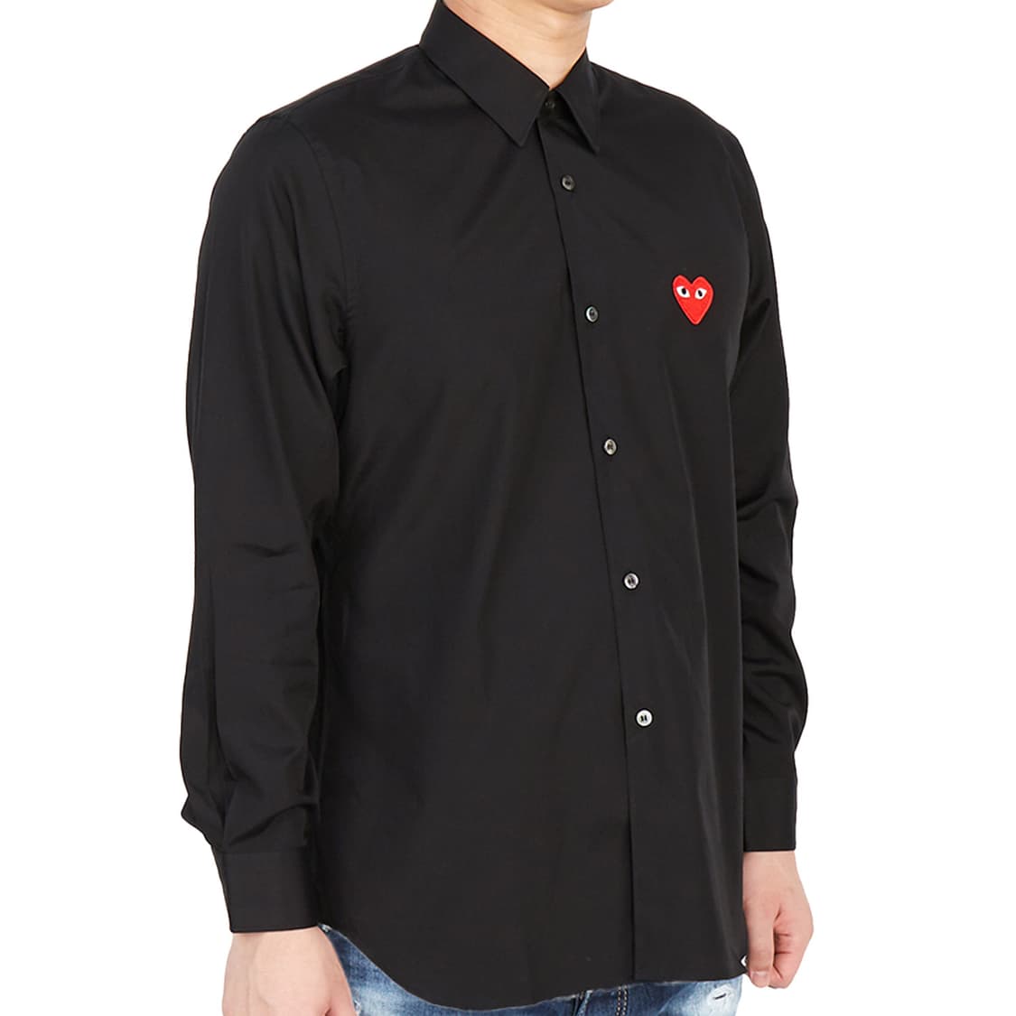 플레이 꼼데가르송 * 레드하트 셔츠 * 블랙 * M 상품이미지8