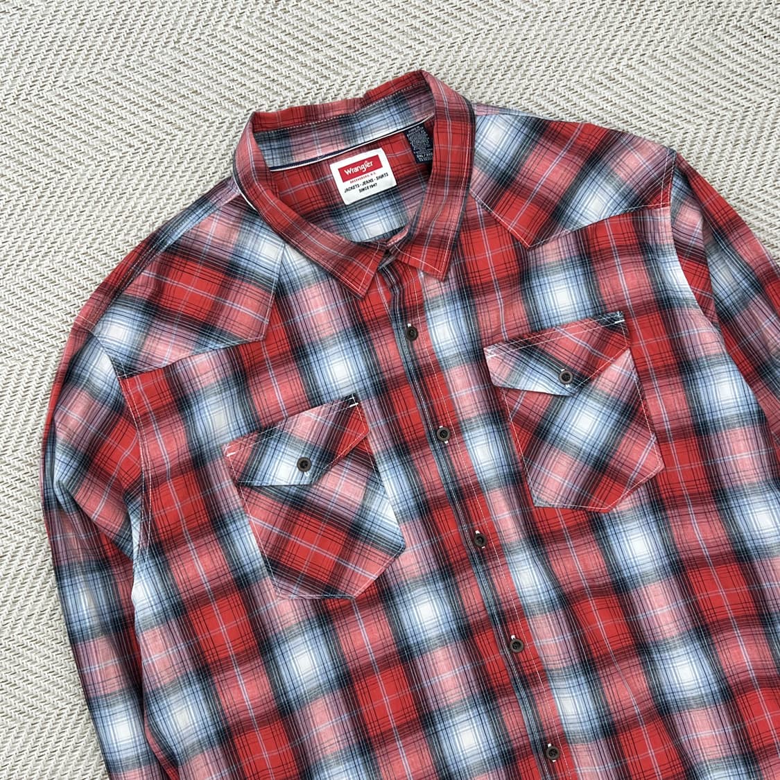 랭글러 웨스턴 체크 셔츠 r2739 상품이미지3