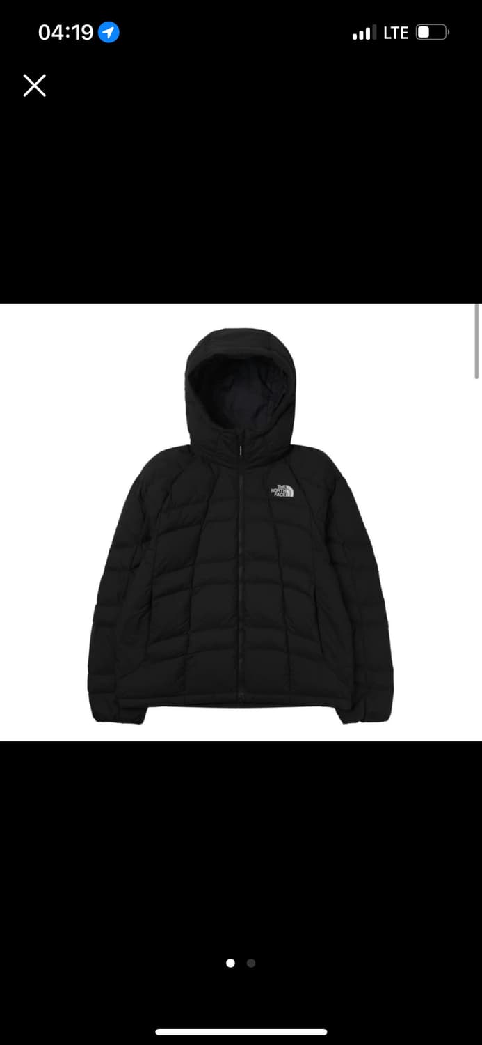 노스페이스 온볼 웨이브 경량패딩 블랙 S 90 리뉴얼 전 버전 상품이미지1