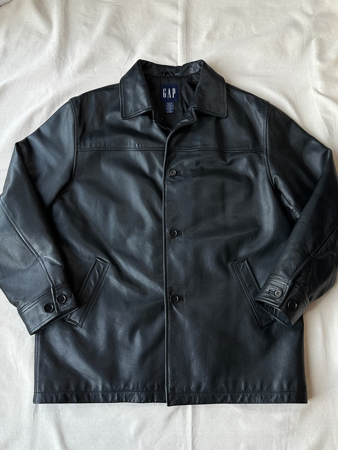 올드갭 리얼레더 카코트 블랙 L 상품이미지1