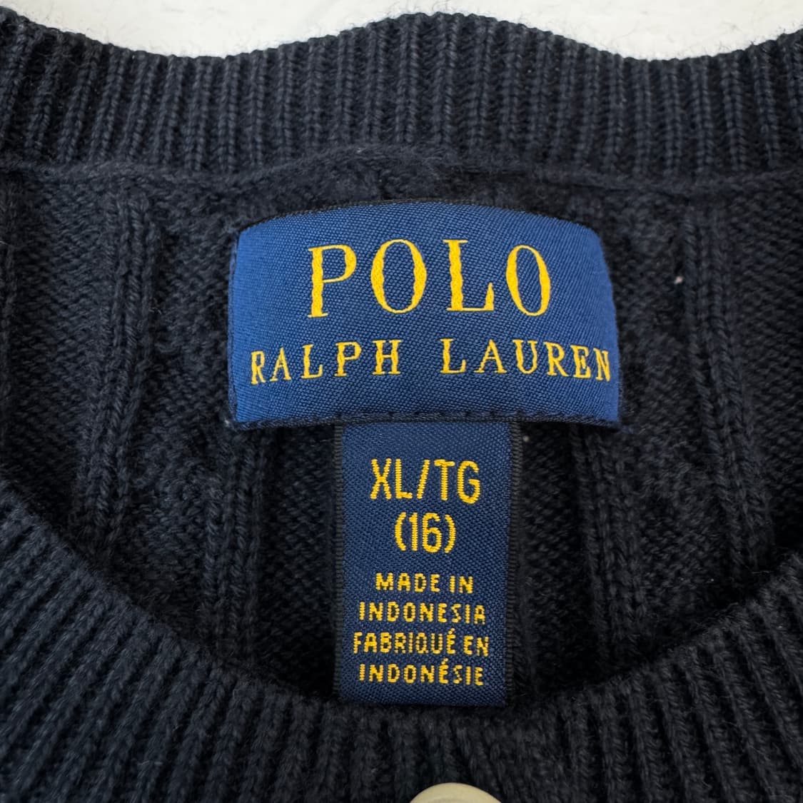 폴로 신형 포니 딱붙 꽈배기 니트 가디건 상품이미지4