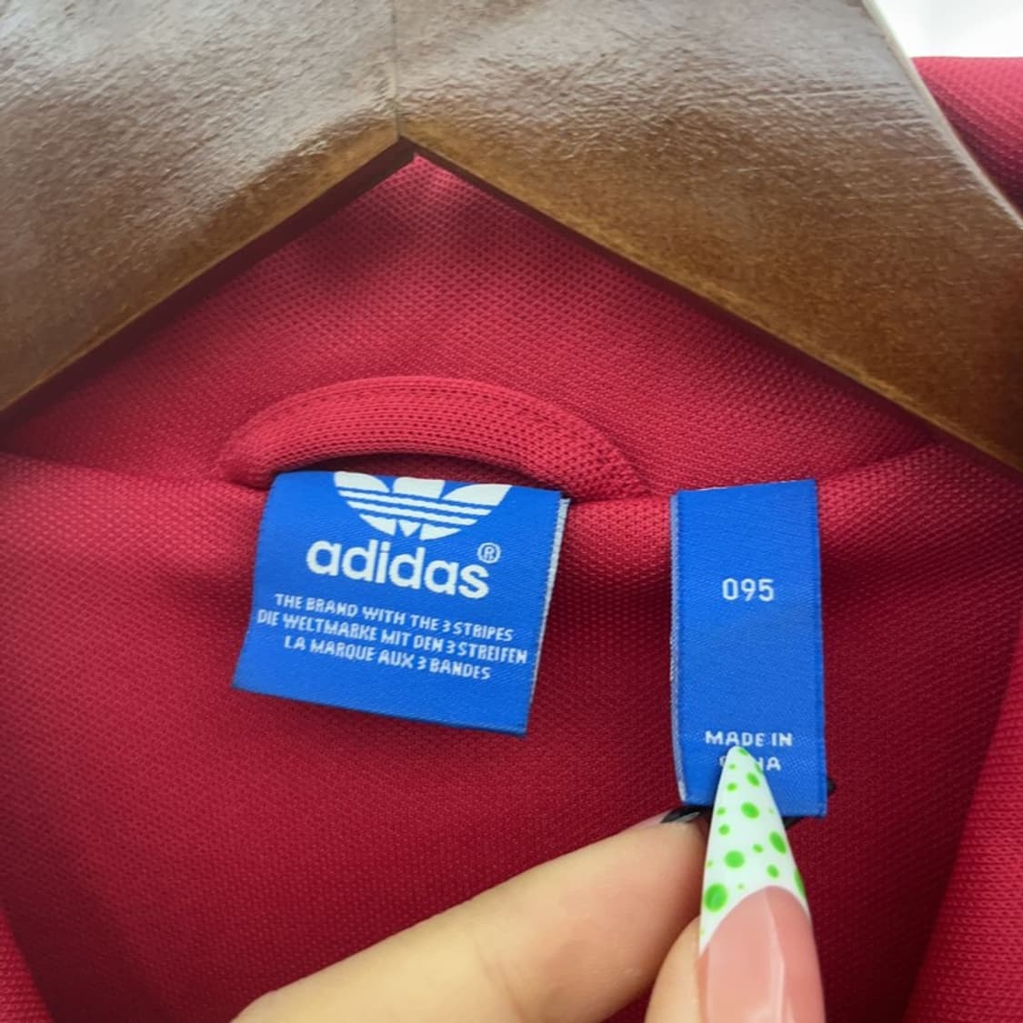 아디다스 유로파 Y2K 00's 레드핑크 져지 집업 95 C08847 상품이미지5