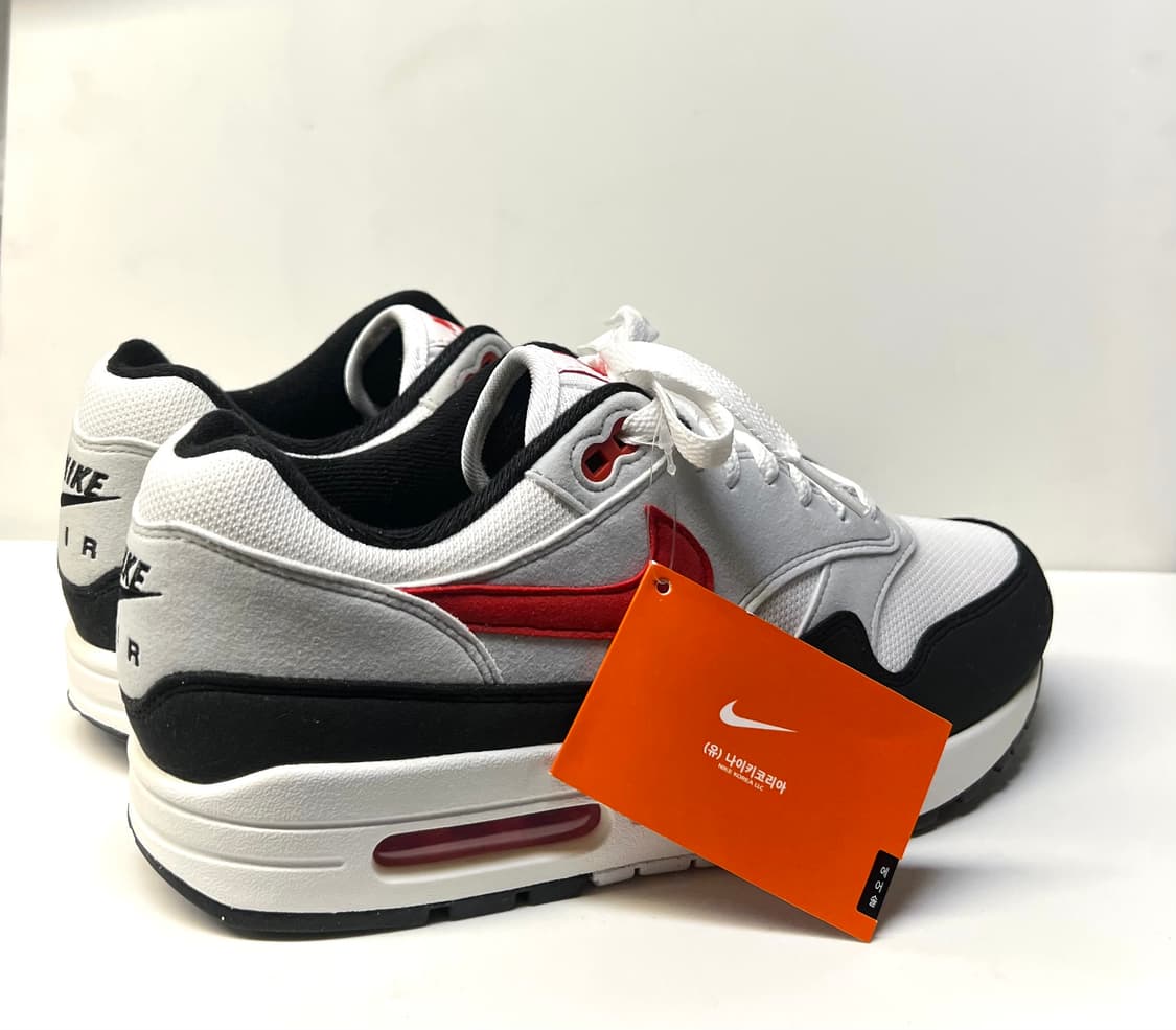 [270] 나이키 에어맥스 1 퓨어 플래티넘 앤 유니버시티 레드 상품이미지6