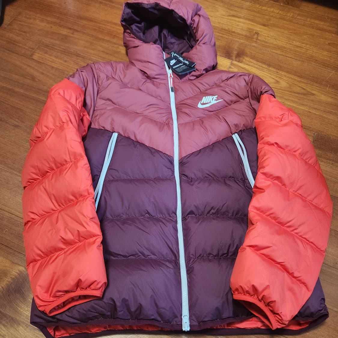 나이키 다운필 패딩 점퍼 덕다운 레드 상품이미지3