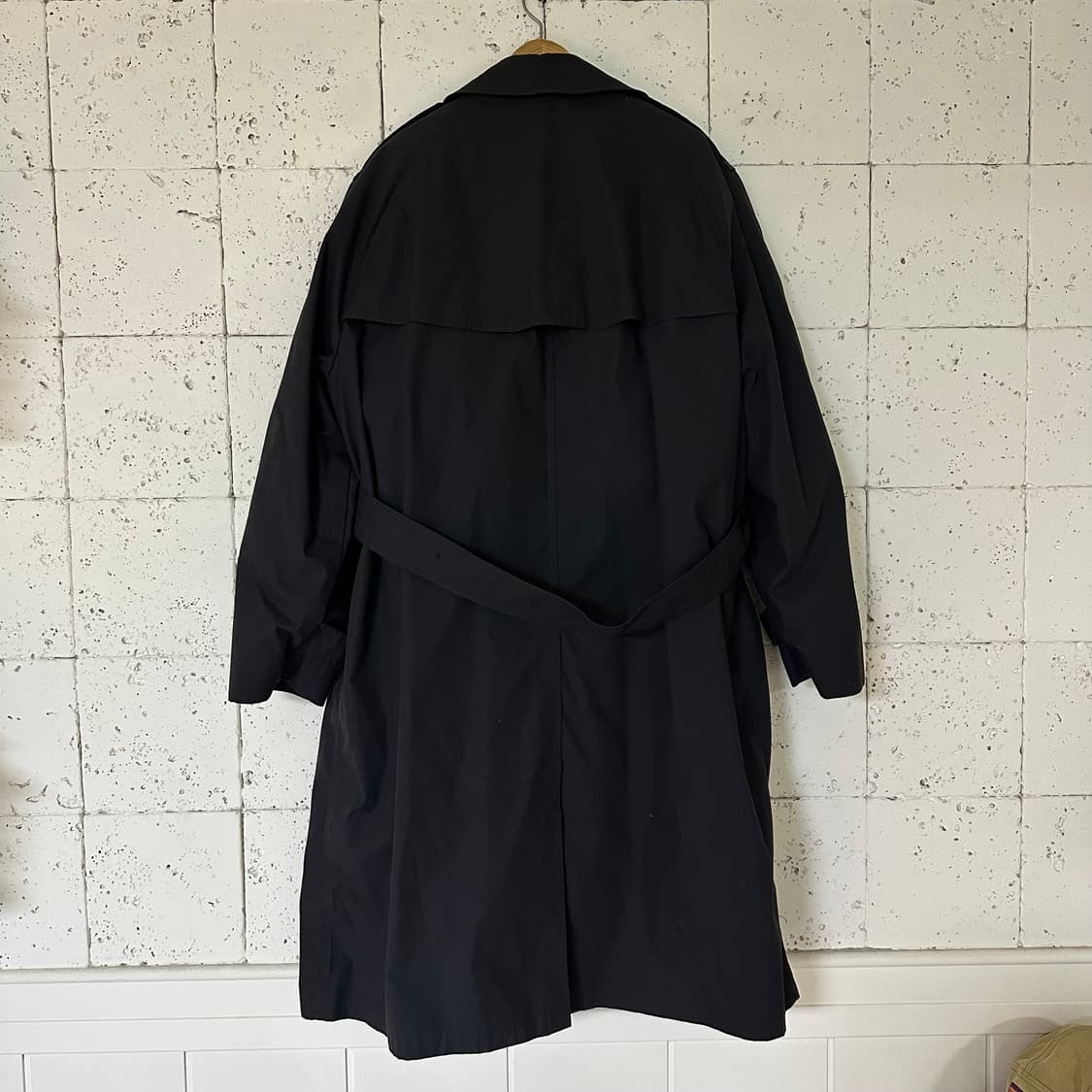 2XL 미군 밀리터리 트렌치코트 네이비 새상품급 상품이미지6