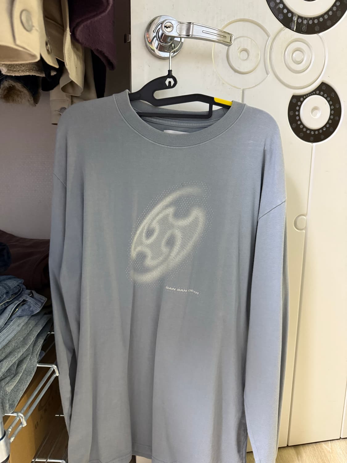 산산기어 롱슬리브 블루 그레이 - 22FW <2> 상품이미지3