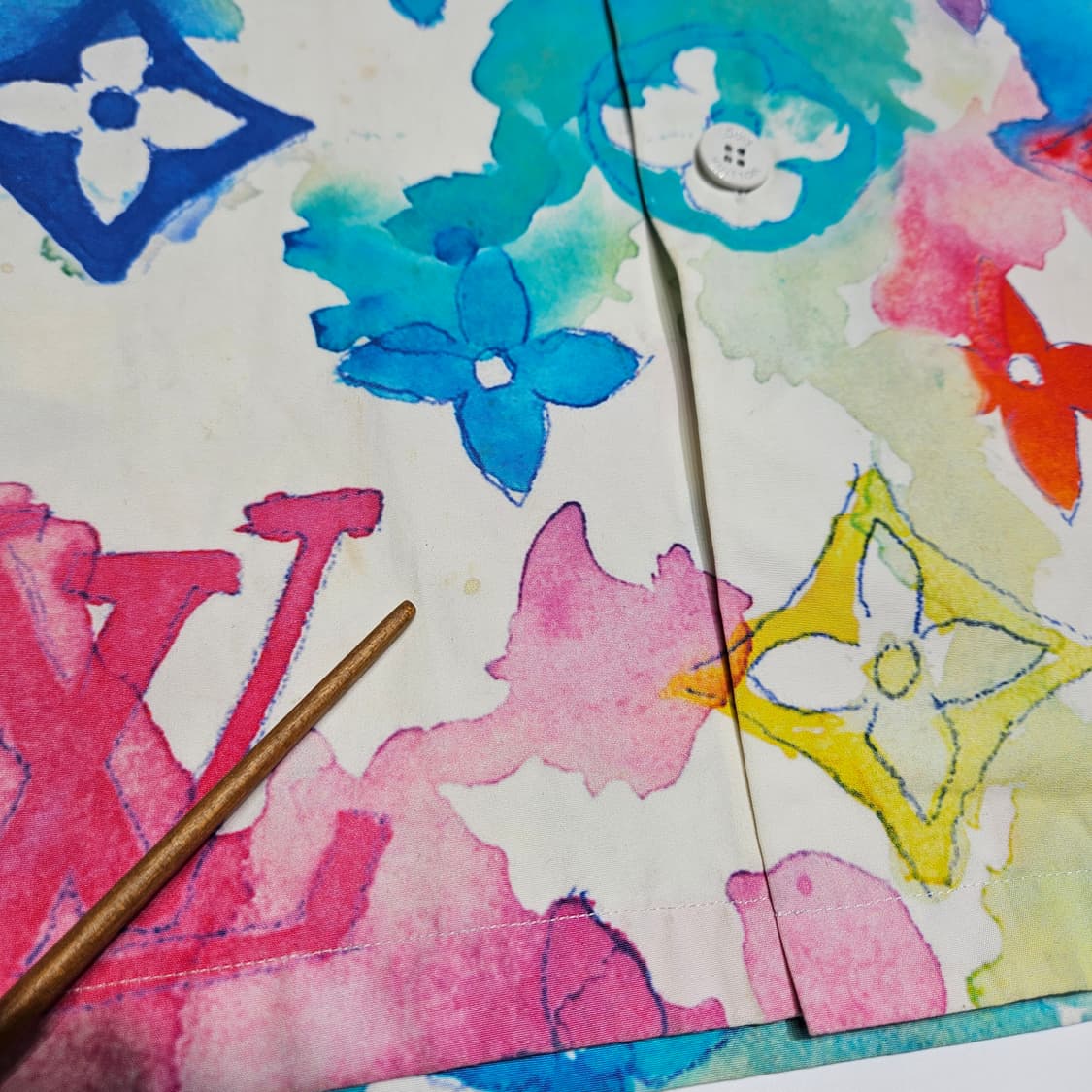 루이비통 워터컬러 모노그램 반팔 셔츠[3L] 상품이미지6