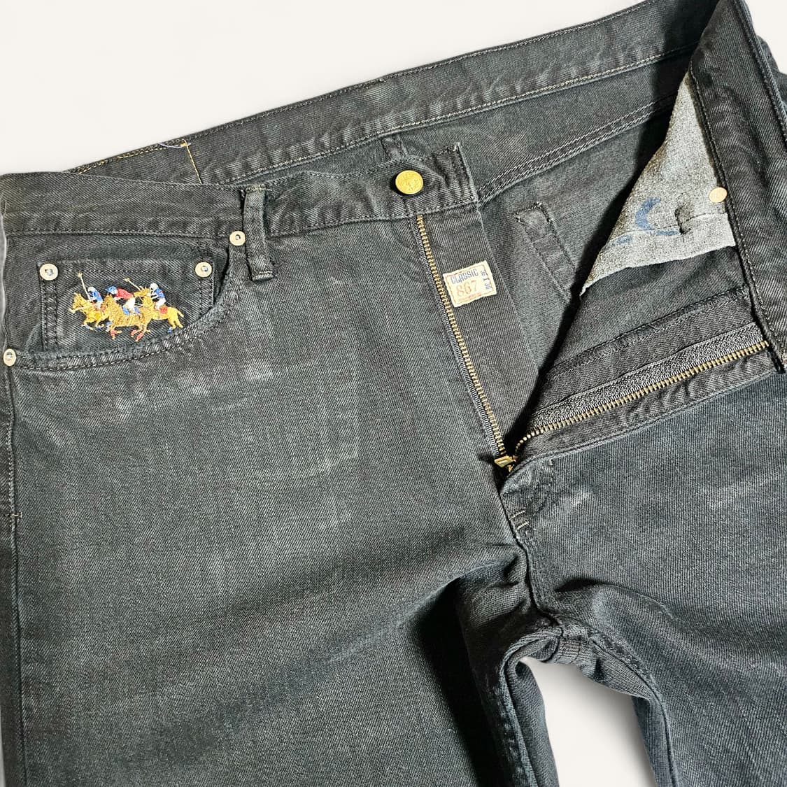 [36X30][폴로 랄프로렌]00's 867 클래식 핏 블랙 어센틱 데님 상품이미지4