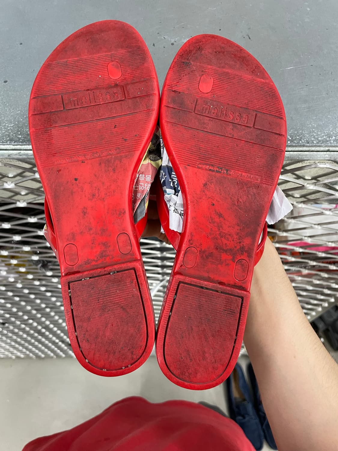 비비안웨스트우드 멜리사 플립샌들 레드 8D (gr-5271) 상품이미지6