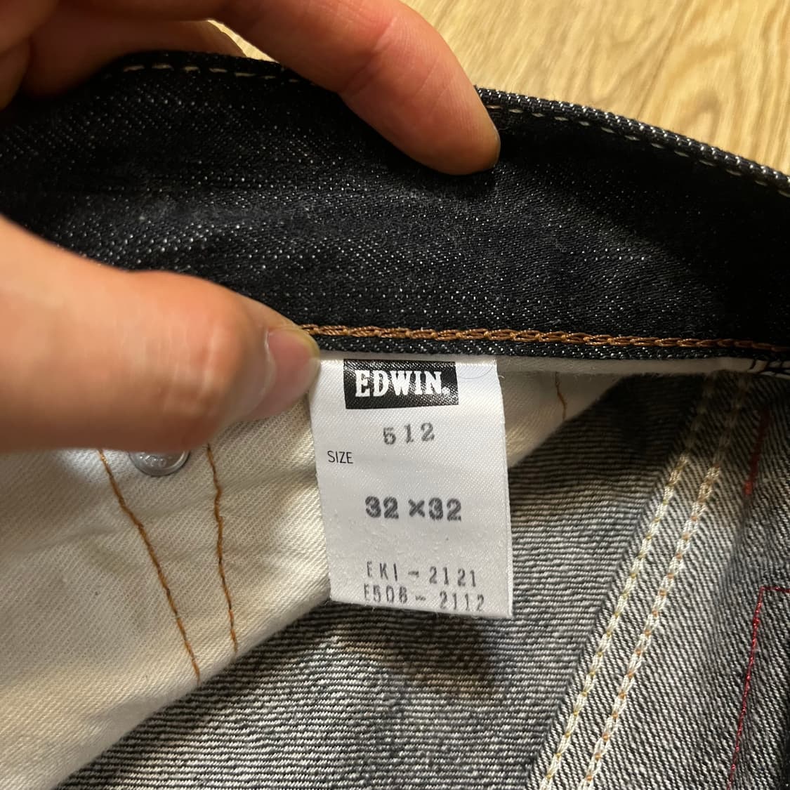 32) 에드윈 512 플레어핏 부츠컷 재팬 데님 흑청 상품이미지5