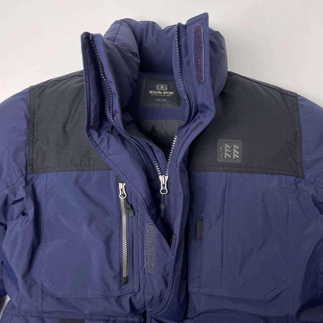 [중고] 코오롱 구스다운 네이비 대장 패딩 점퍼 105 상품이미지3