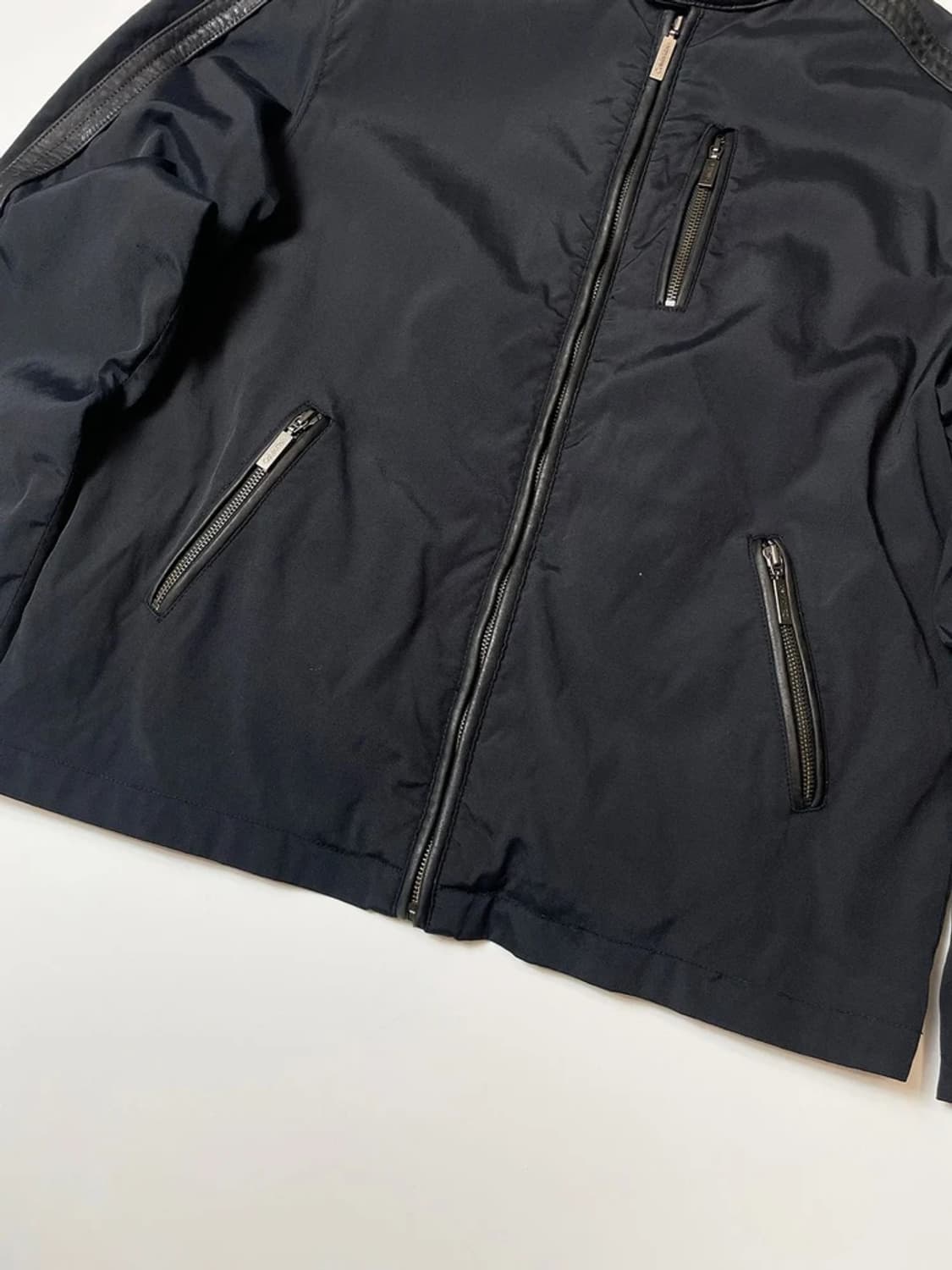 캘빈클라인 차이나넥 바이커 나일론 레더 자켓 PN9392 상품이미지4