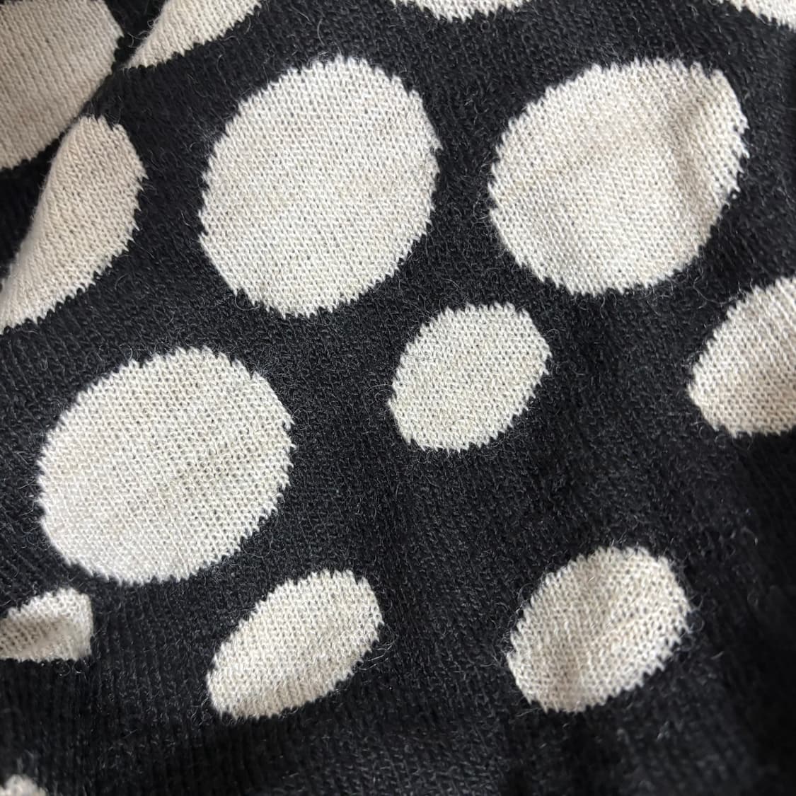 빈티지 sorriso 울 도트 패턴 니트 원피스 MADE IN ITALY 상품이미지4