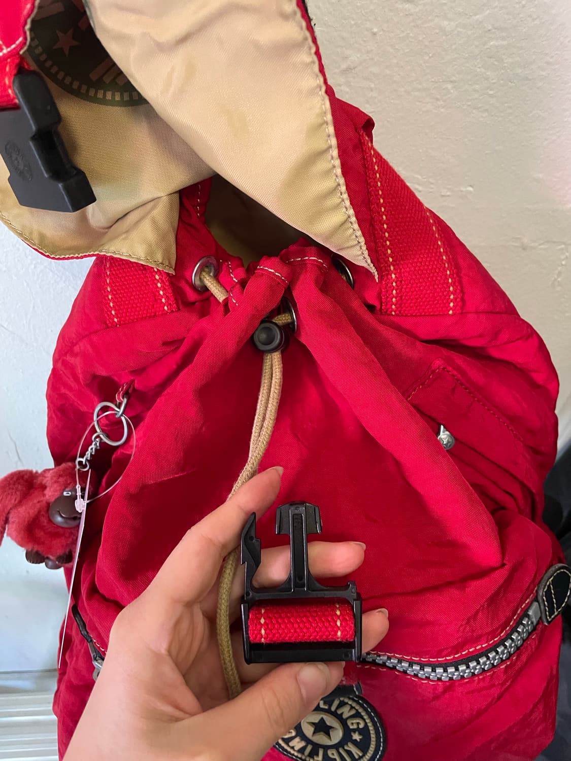 키플링 레드 백팩 [무배] 상품이미지5