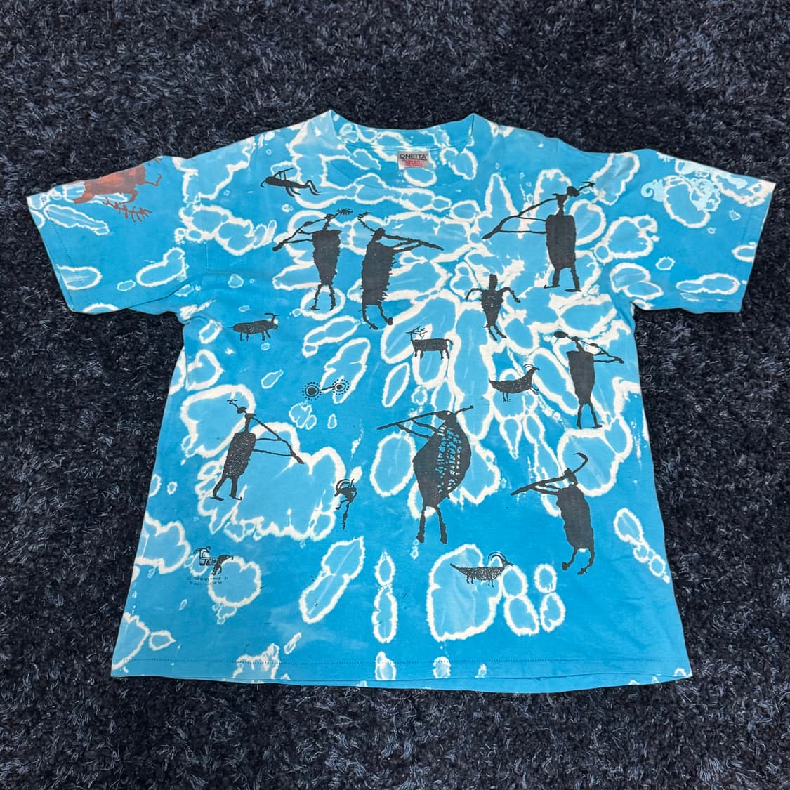 90‘s oneita 에스닉 타이다이 t-shirt 상품이미지2