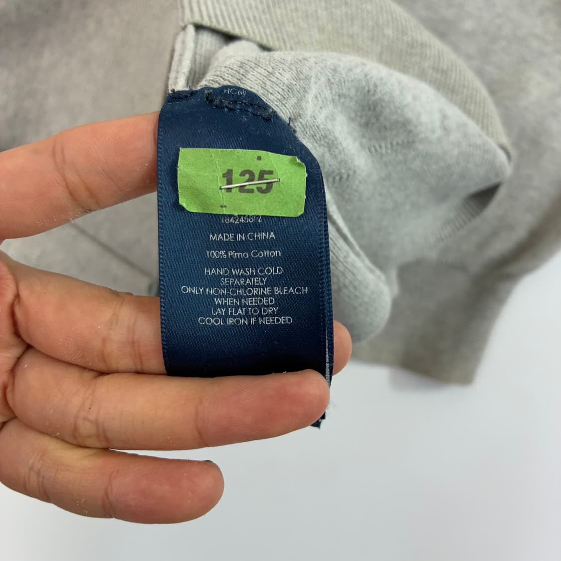 Polo 폴로 랄프로렌 피마코튼 멜란지그레이 니트 상품이미지5