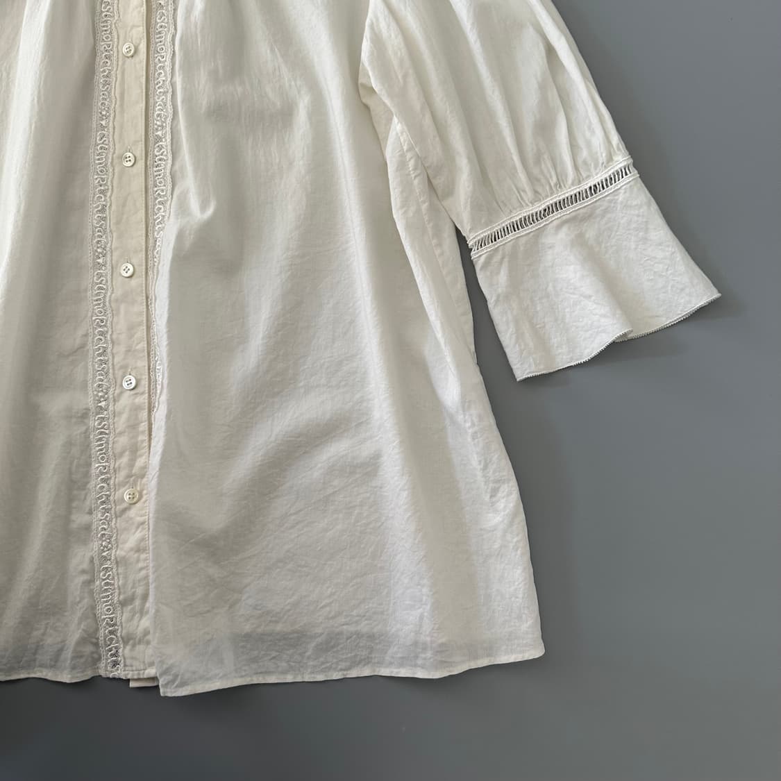 츠모리치사토 tsumori chisato 디테일 칠부셔츠 상품이미지4