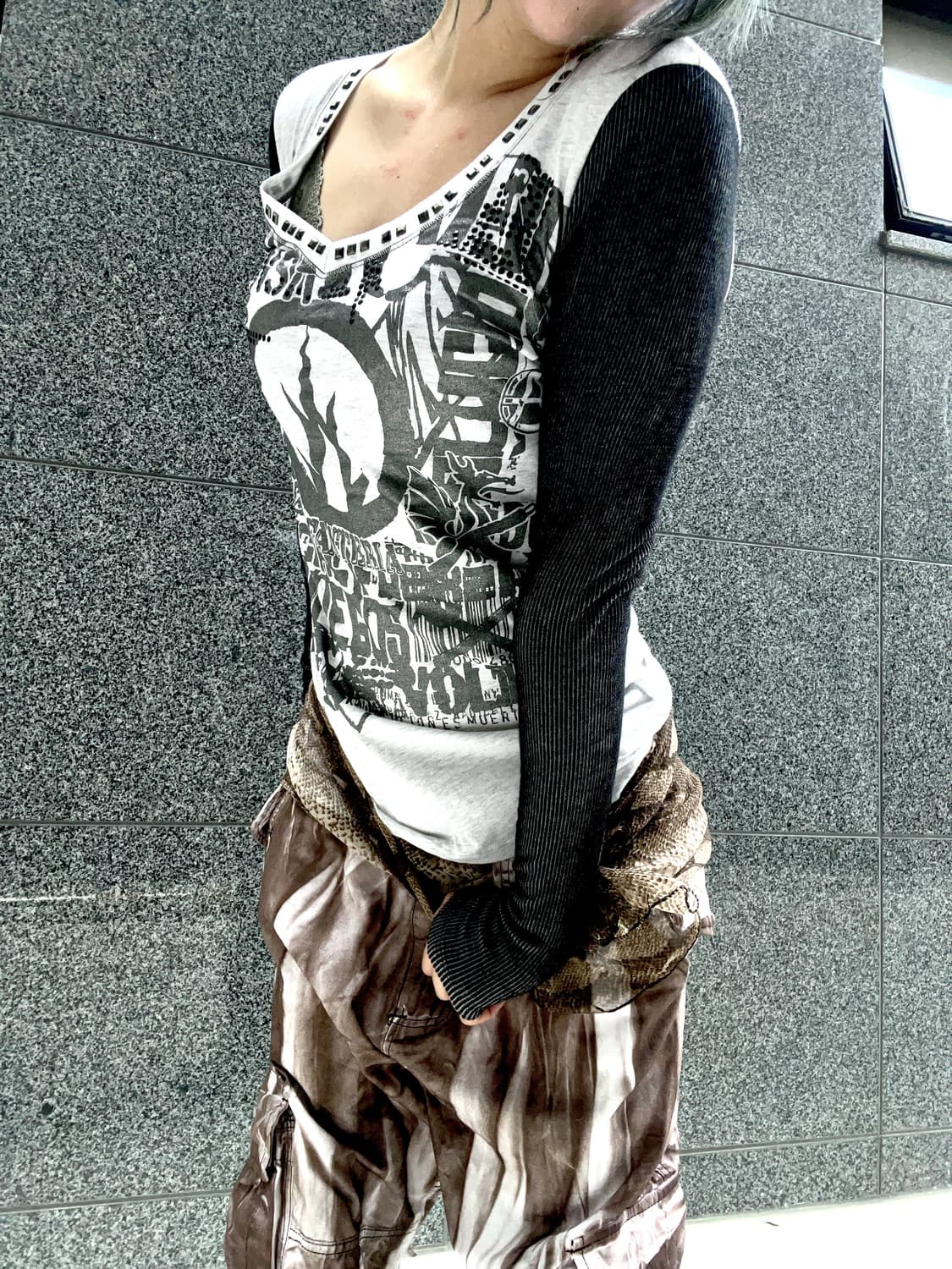 'LIBERTALIA' glitter printing t-shirt 상품이미지1