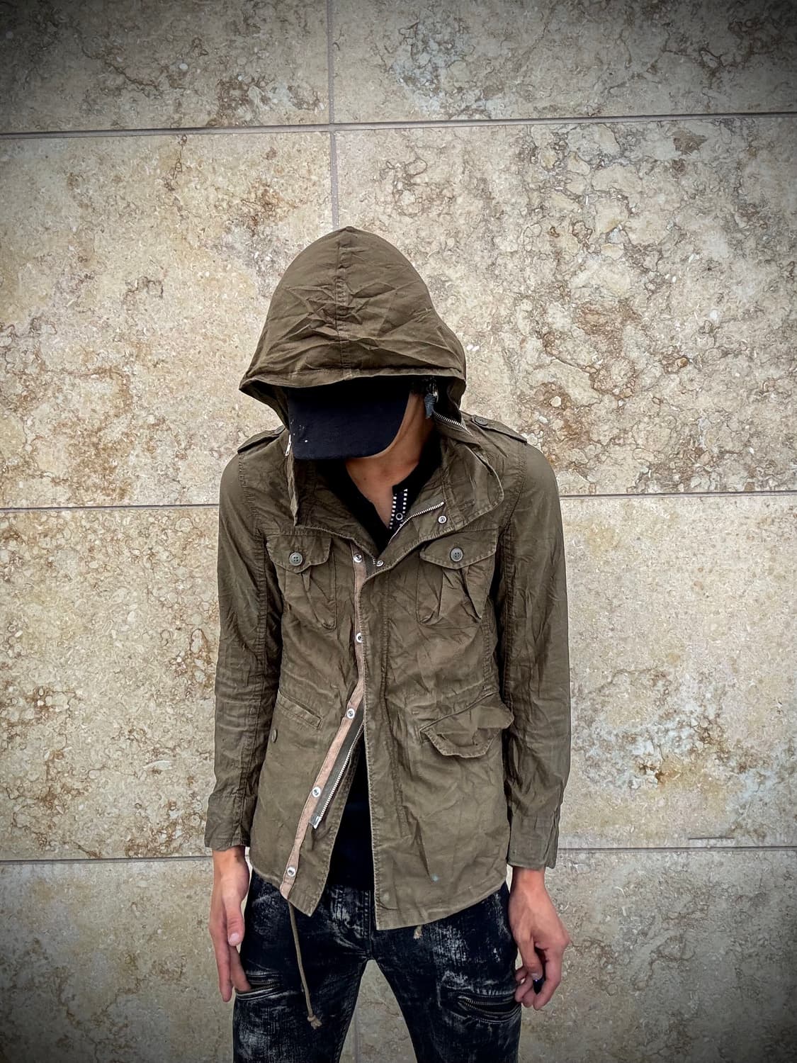  00’s Grunge Design Bono-Hoodie Multi Po 상품이미지10