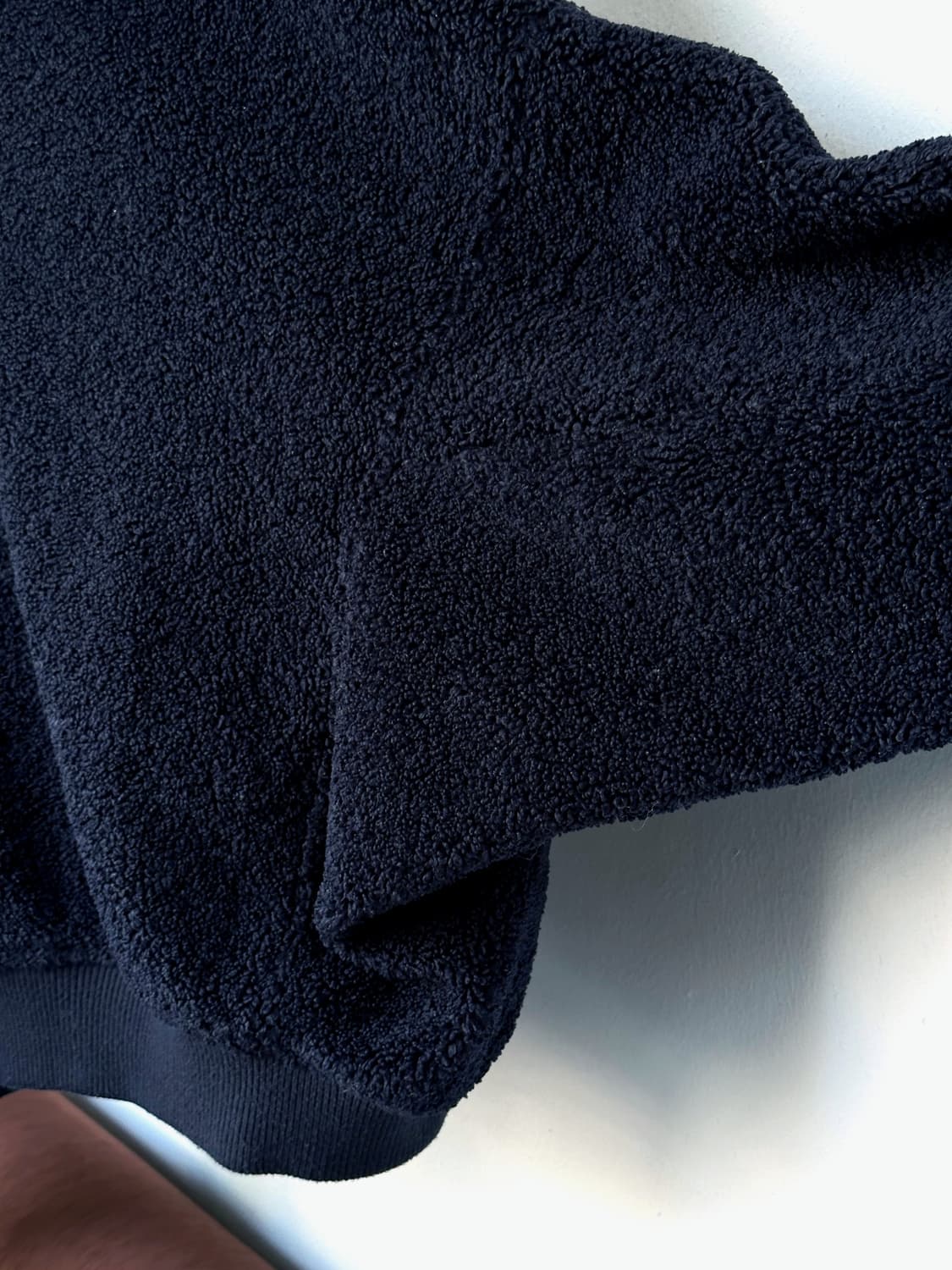 Design neck fleece wide blouson 상품이미지5