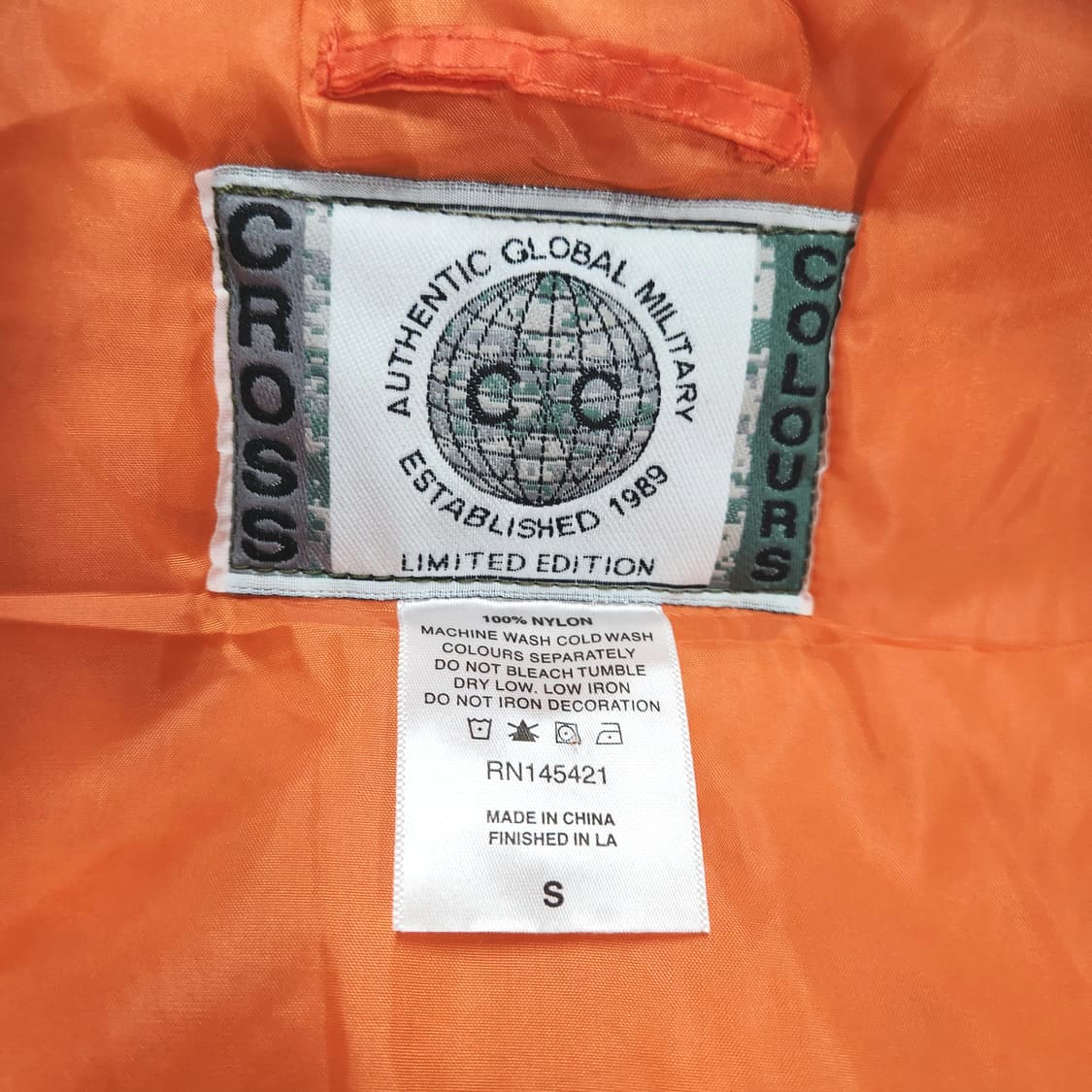 CROSS COLOURS 빈티지 MA-1 항공점퍼 / 오버핏 카키 상품이미지6