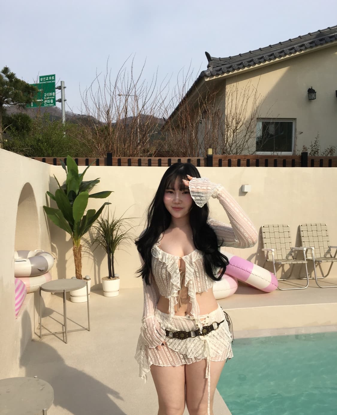 레이스 비키니 커버업 상품이미지2
