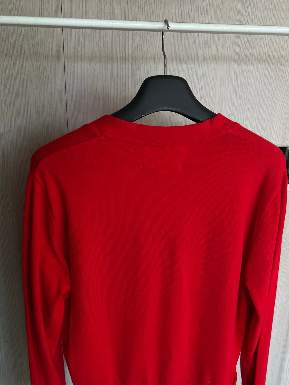 블루썬플라워 블룸 램스 울 레드 가디건 [새상품] L사이즈 상품이미지5