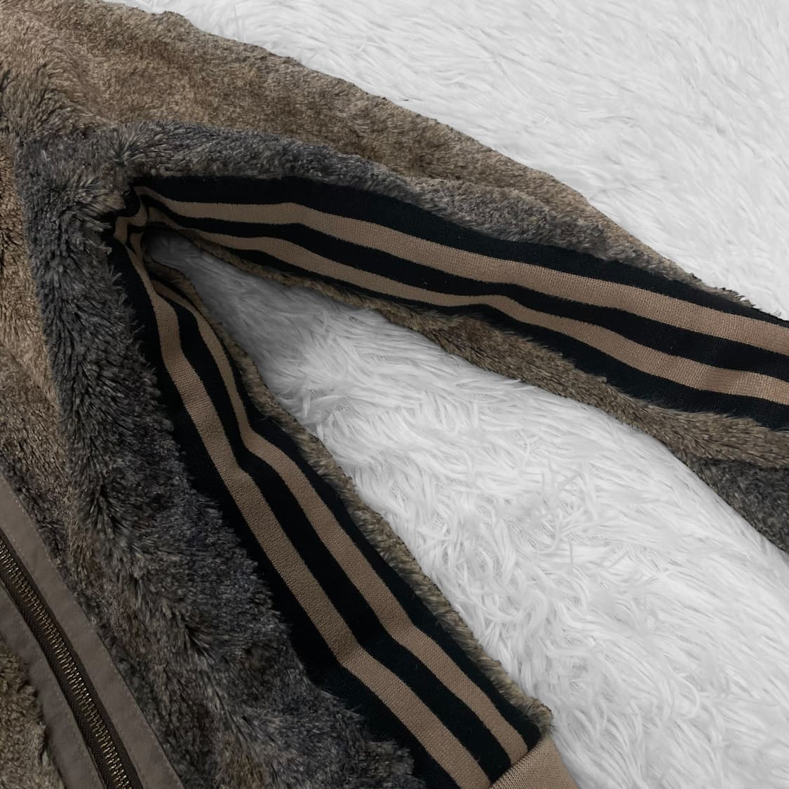 아디다스 퍼 이지 후드집업 브라운 상품이미지4