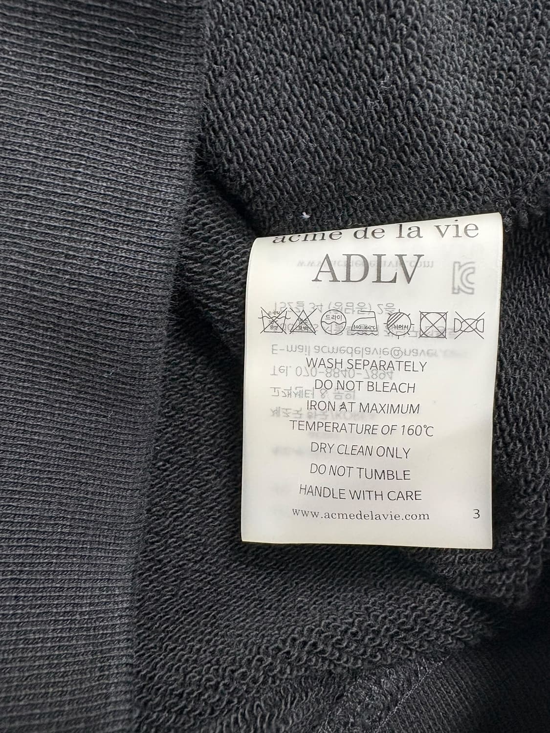 아크메드라비 후드집업 블랙 상품이미지6