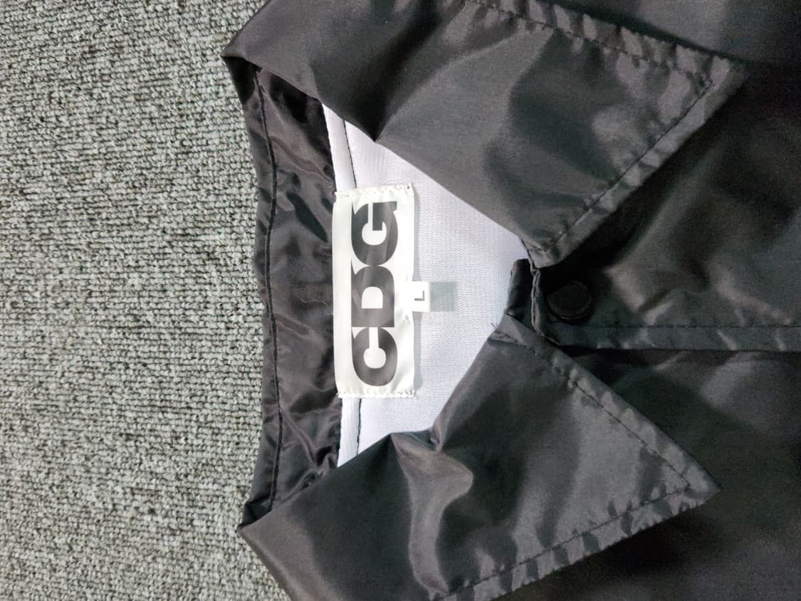 CDG 로고 코치 자켓 블랙 상품이미지2