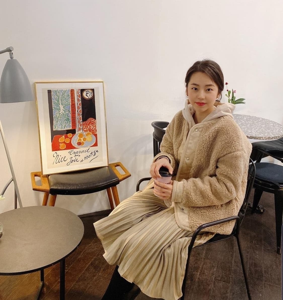 SJSJ 에스제이 한섬 소희 뽀글이 덤블 여성 점퍼 자켓 상품이미지1