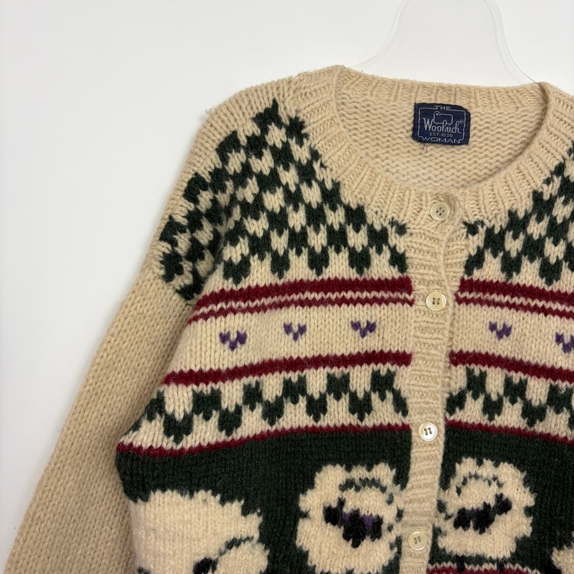 울리치 패턴 니트 가디건 상품이미지3