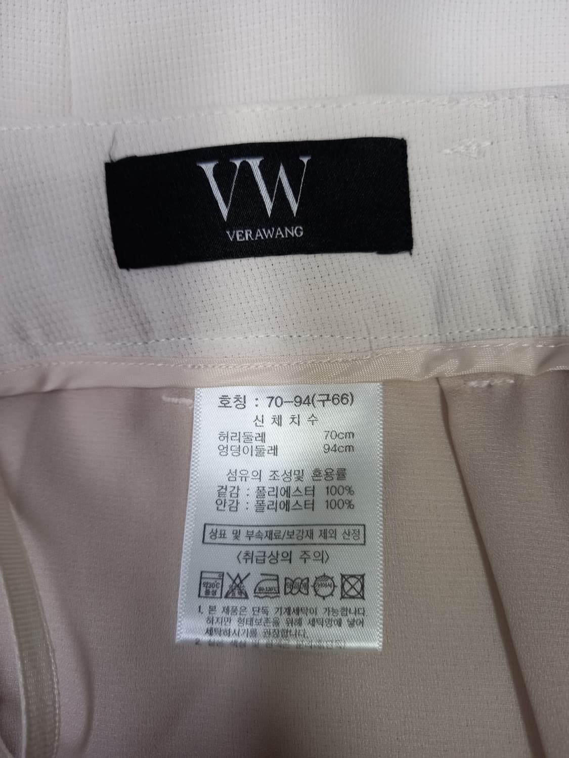 베라왕 춘하 쉬폰 하이웨스트 일자통핏 9부 팬츠 66 상품이미지5