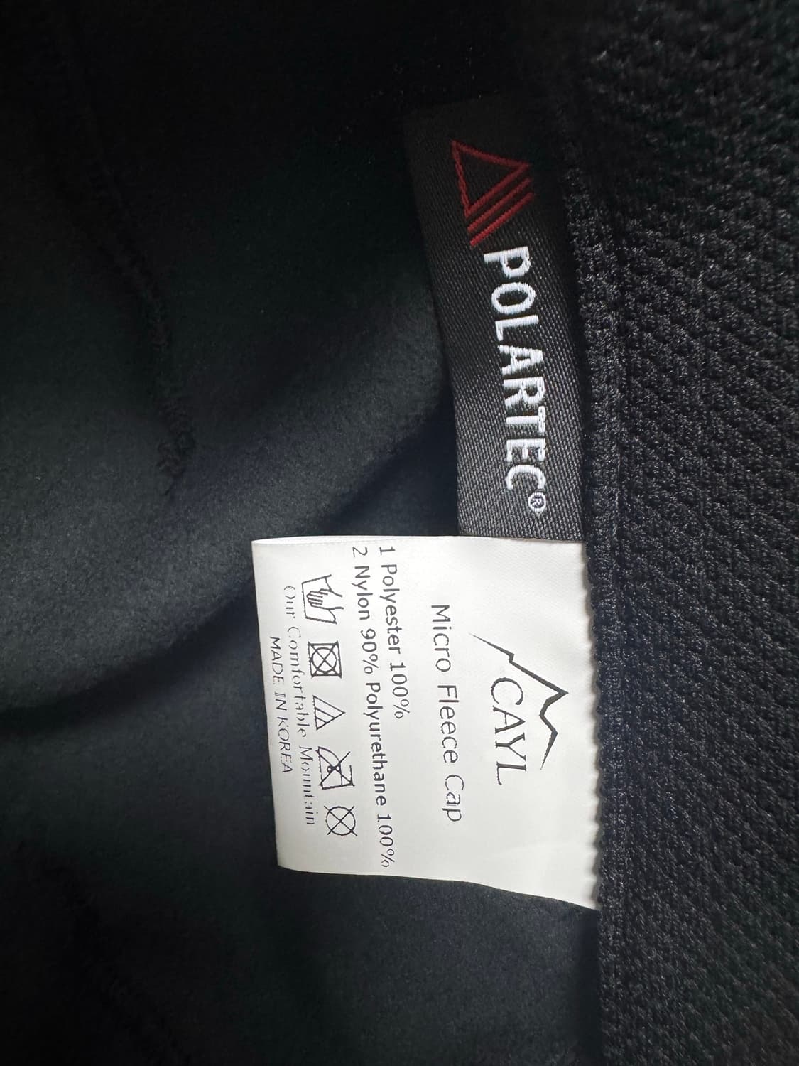 케일 CAYL 마이크로 플리스 캡 블랙 상품이미지2