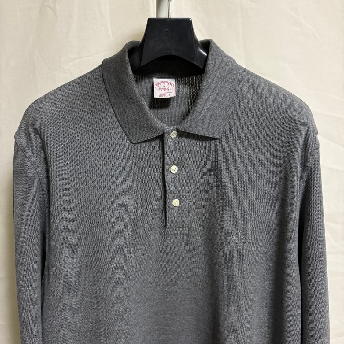 브룩스브라더스 레드플리스 긴팔 카라티 피케셔츠 / 그레이, M 상품이미지2