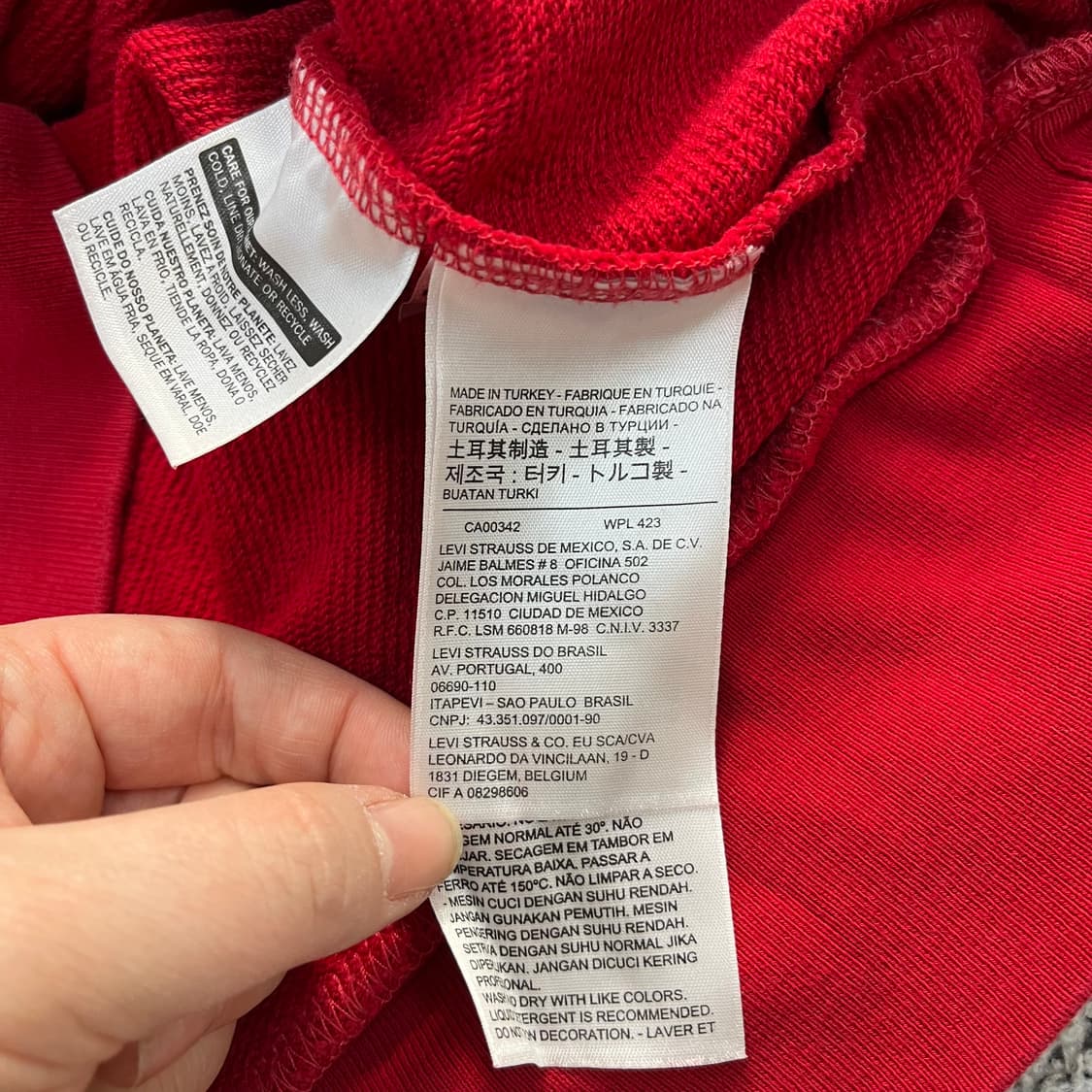 L 리바이스 빅로고 후드 티셔츠 0326M 상품이미지3