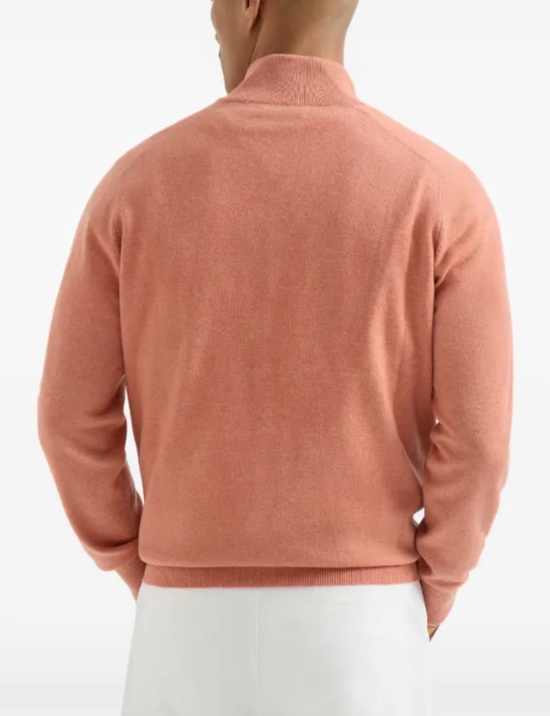 (A+/54) / 브루넬로쿠치넬리 캐시미어 니트 하프 집업 코랄 상품이미지10