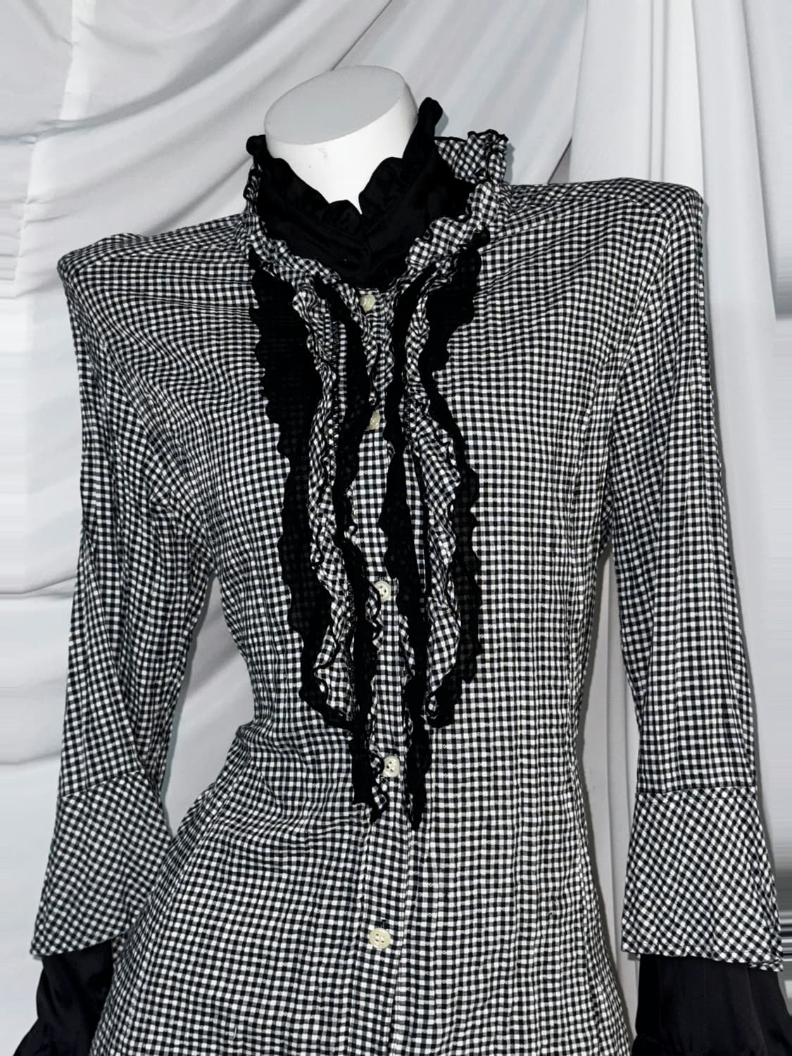 <예약중> 무채색 공겜여주깔 코르셋 데일리 고스고딕 코디세트 상품이미지4