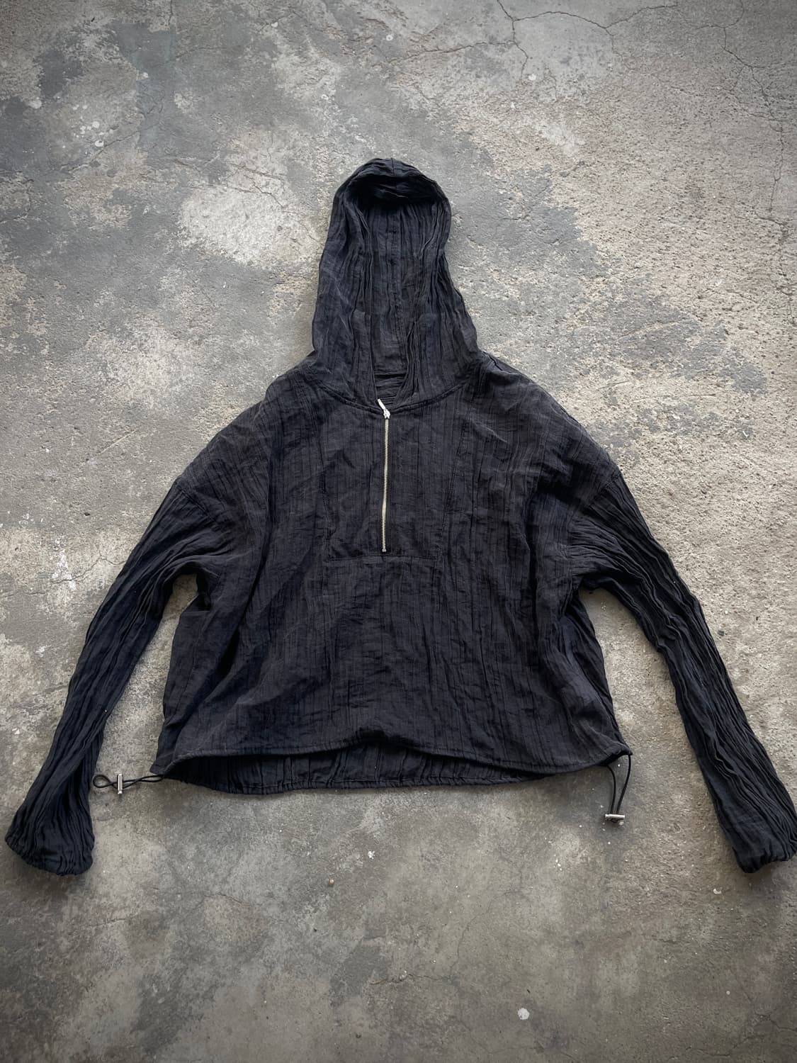 pleats half zip up hoody 상품이미지1