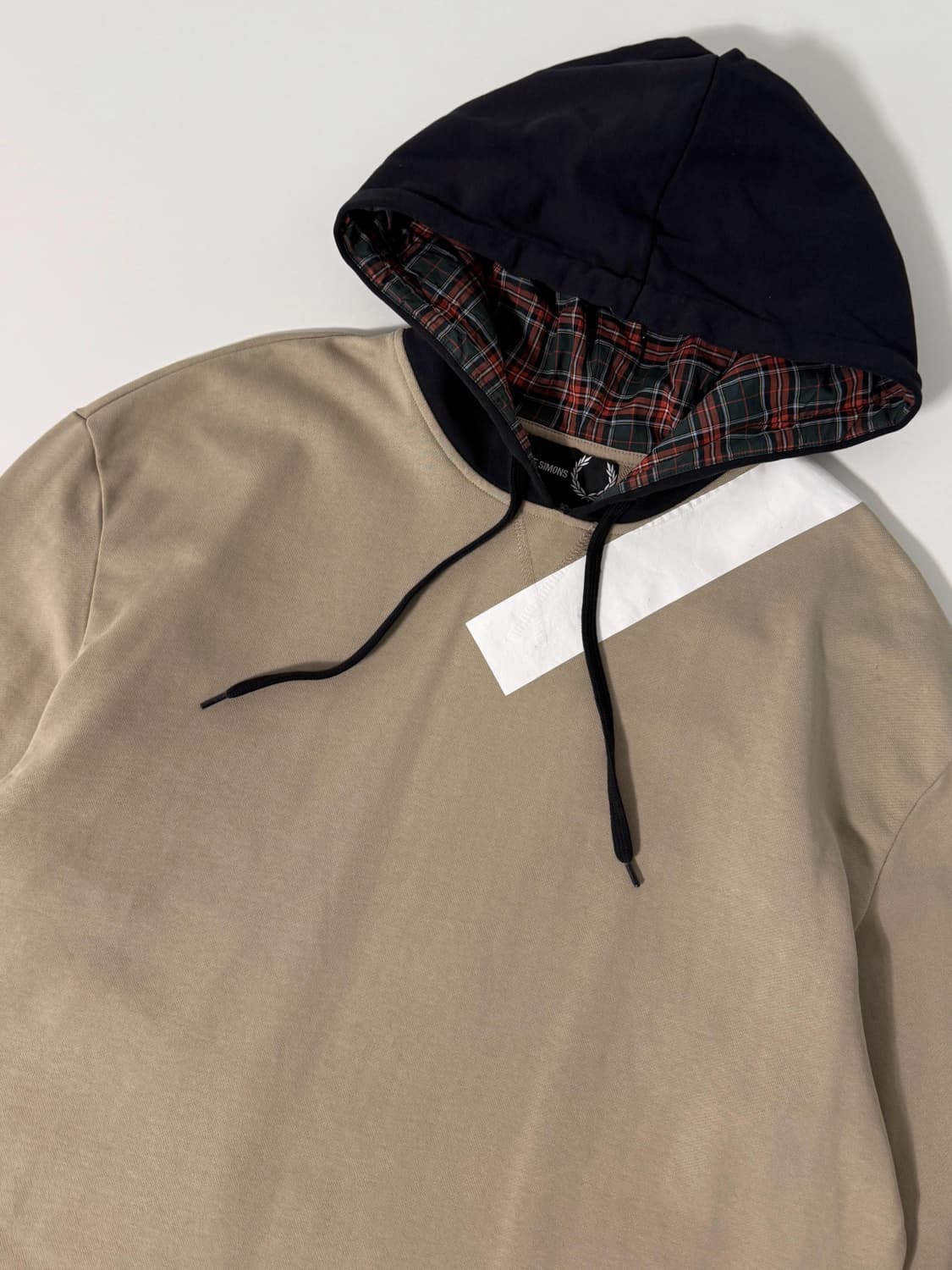 라프시몬스 x 프레드페리 루즈핏 테이프 디테일 후드 상품이미지3