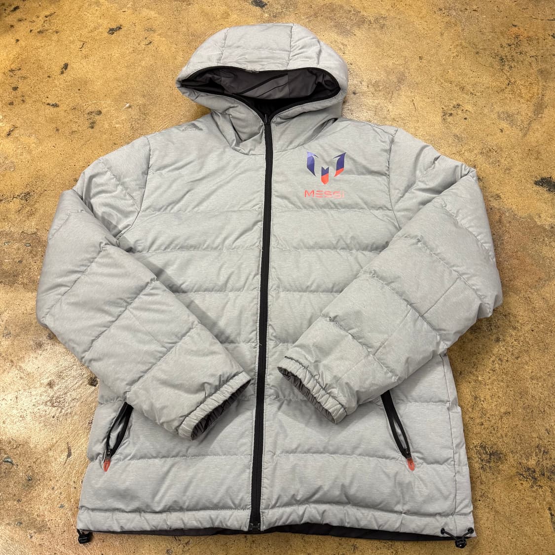 [정품/100] 아디다스 메시 경량 패딩 회색 양면 b15 상품이미지2