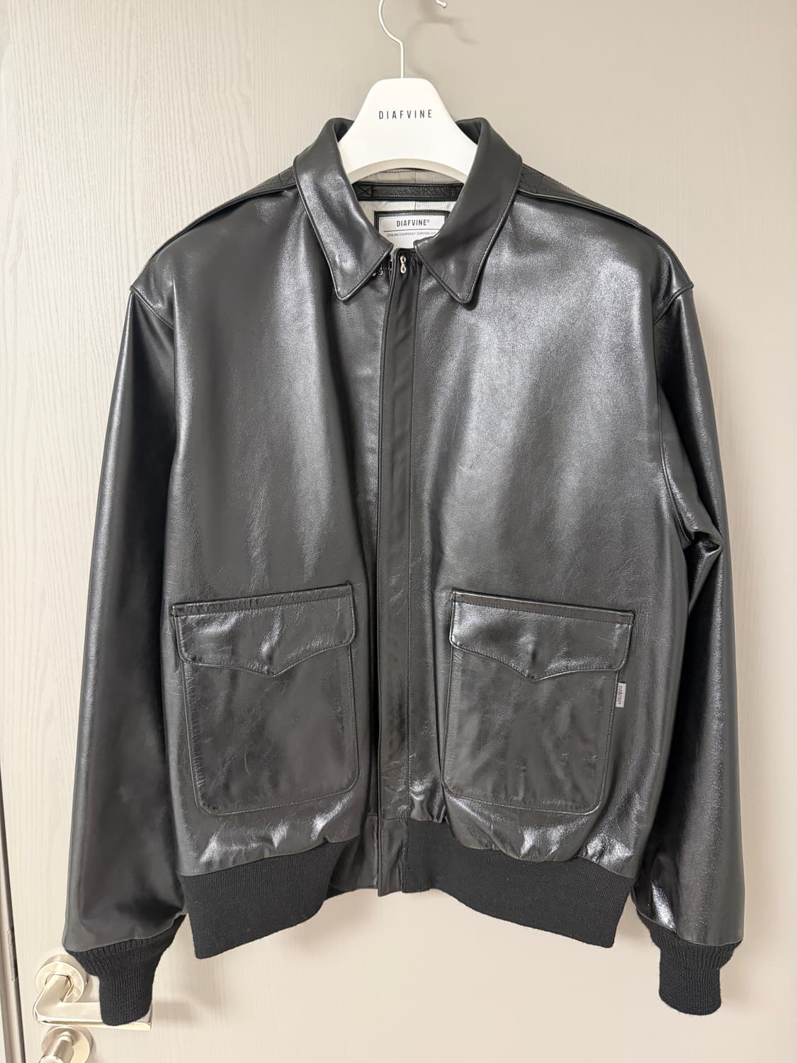 디아프바인 A-2 플라이트 자켓 블랙 XL 상품이미지4